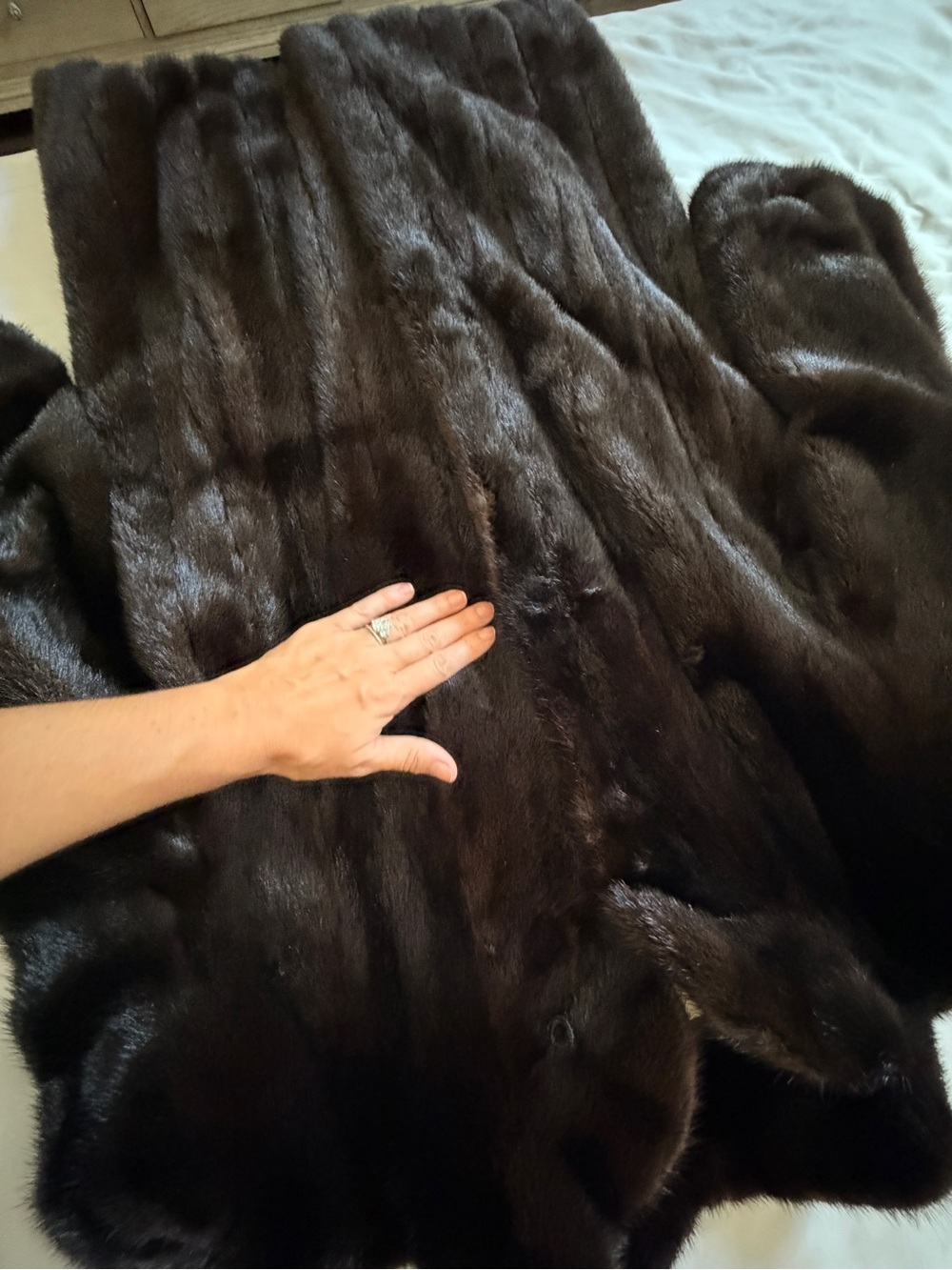 Women's Dark Brown Mink fur Coat - Classic Plush Outerwear